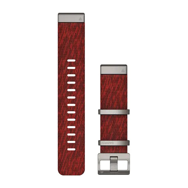 QuickFit 22mm Jacquard-weave Nylon Strap Red （販売終了） | epix