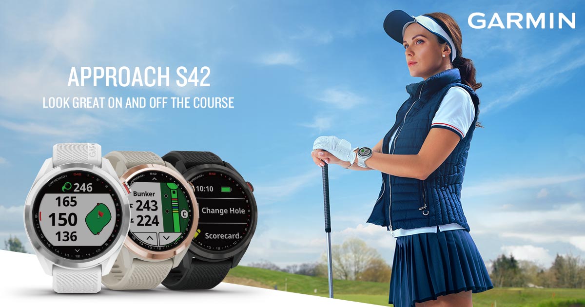GARMIN APPROACH S42 ゴルフウォッチ - 腕時計(デジタル)
